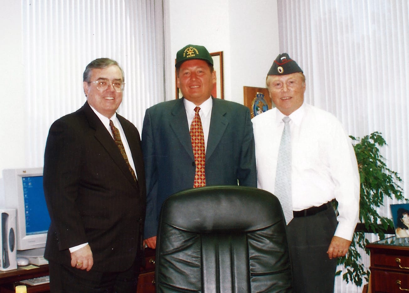 Tom Parker, Anatoly Petukhov, and the Head of the Los Angeles Police Department.